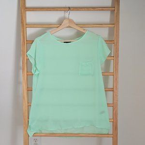 The Limited Sheer Short Sleeve Top